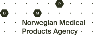 Dotted background with text: Norwegian Medical Product Agency